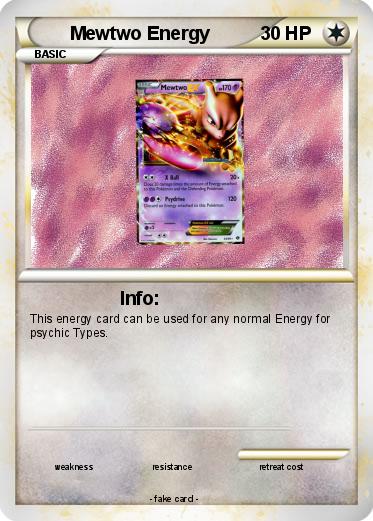 Pokemon Mewtwo Energy