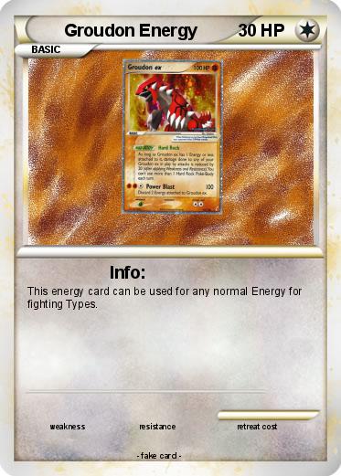 Pokemon Groudon Energy