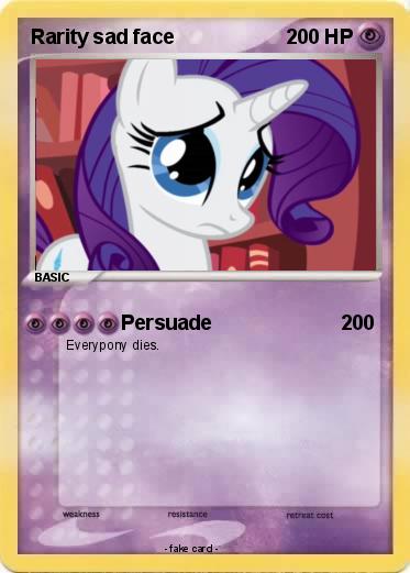 Pokemon Rarity sad face