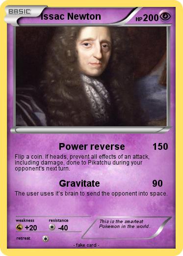 Pokemon Issac Newton