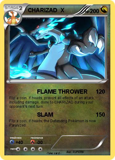 Pokemon CHARIZAD  X
