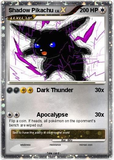 Pokemon Shadow Pikachu