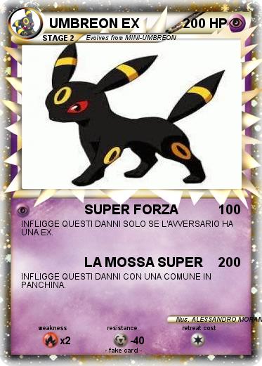 Pokemon UMBREON EX