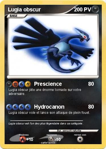 Pokemon Lugia obscur