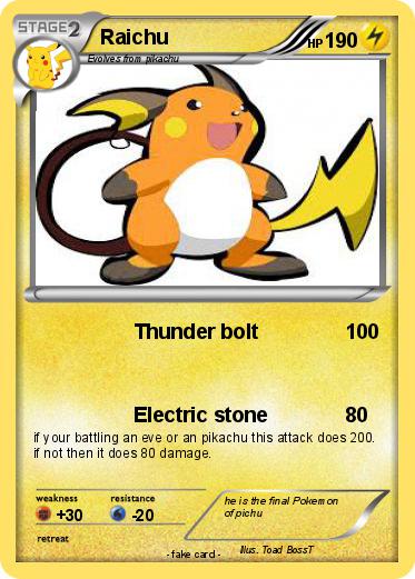 Pokemon Raichu