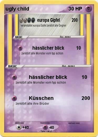 Pokemon ugly child