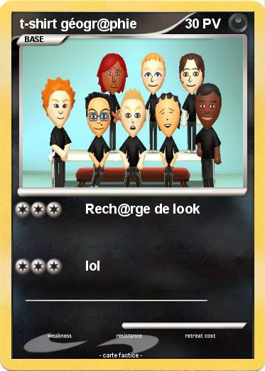 Pokemon t-shirt géogr@phie