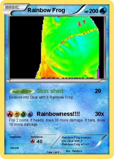Pokemon Rainbow Frog