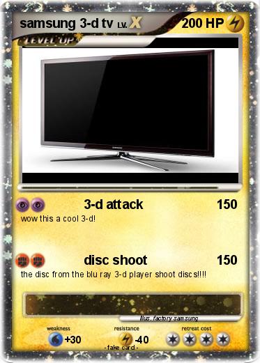 Pokemon samsung 3-d tv