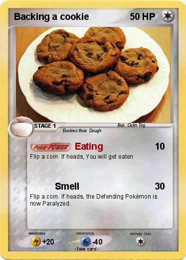 Pokemon Backing a cookie