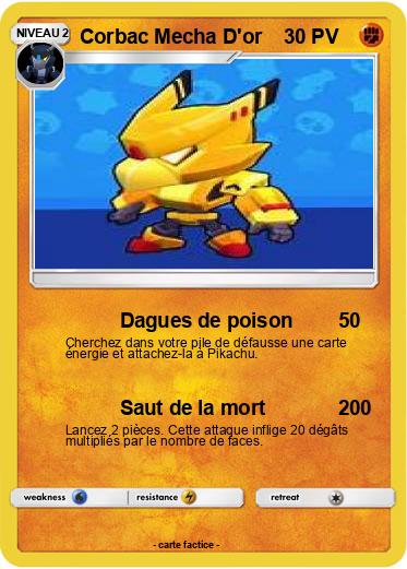 Pokemon Corbac Mecha D'or