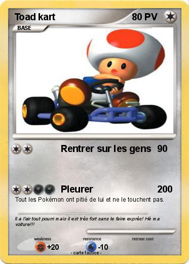 Pokemon Toad kart