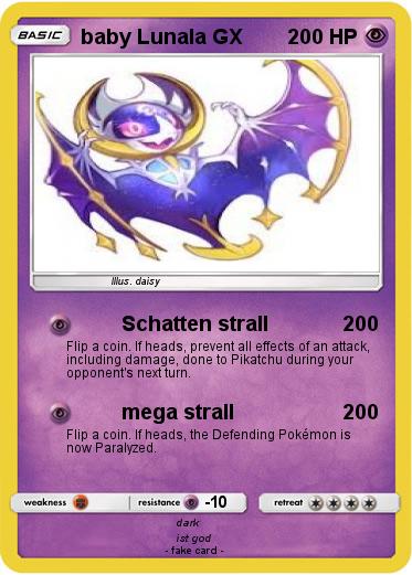 Pokemon baby Lunala GX