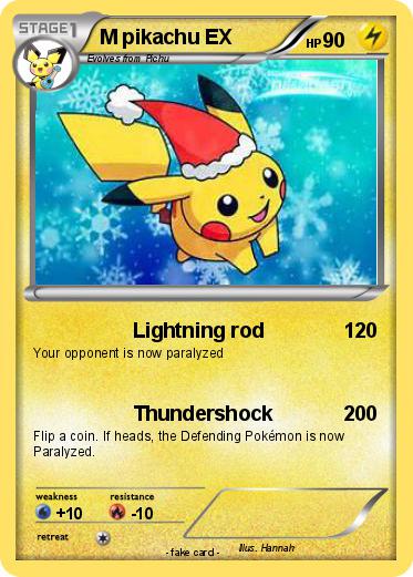 Pokemon M pikachu EX