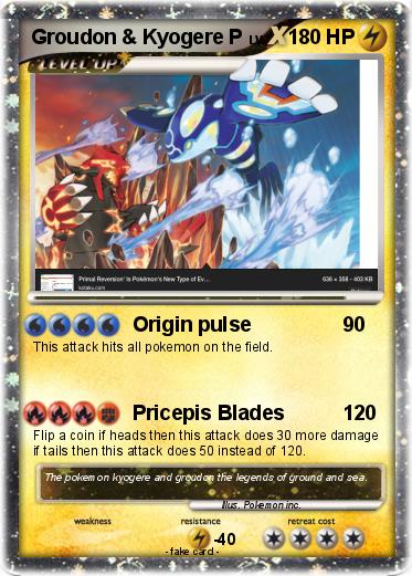 Pokemon Groudon & Kyogere P
