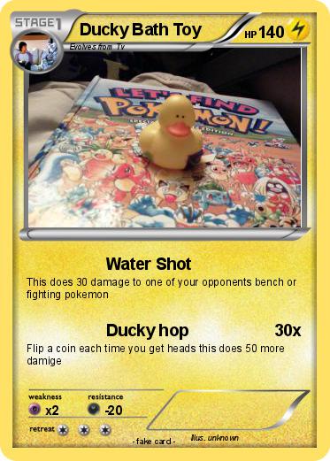 Pokemon Ducky Bath Toy