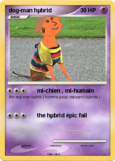 Pokemon dog-man hµbrid