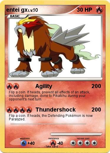 Pokemon entei gx