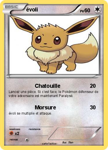 Pokemon évoli