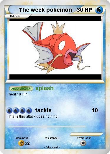 Pokemon The week pokemon