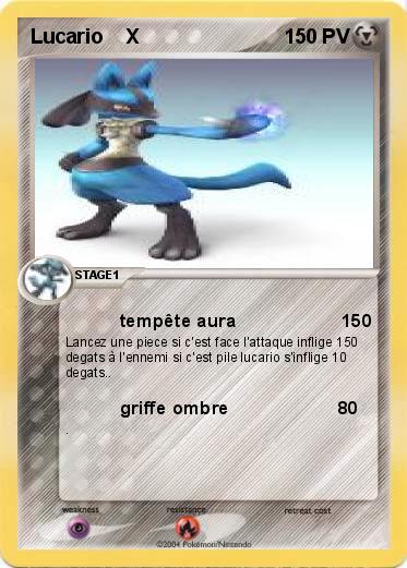 Pokemon Lucario    X