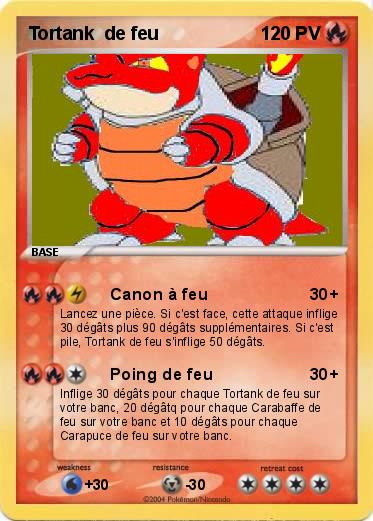 Pokemon Tortank  de feu