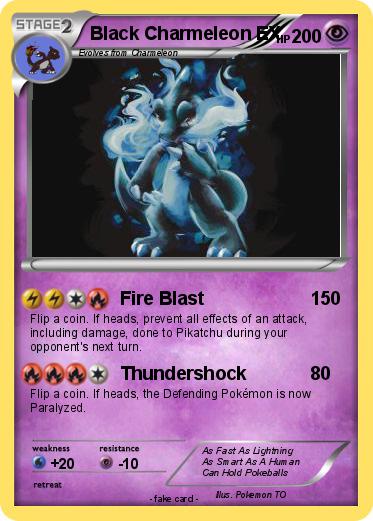 Pokemon Black Charmeleon EX