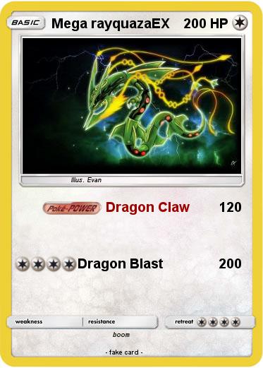 Pokemon Mega rayquazaEX