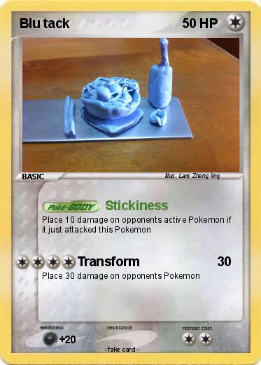 Pokemon Blu tack