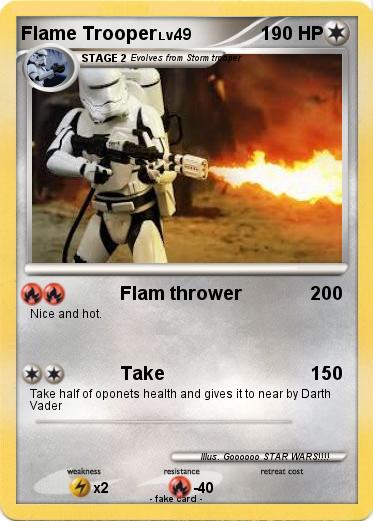 Pokemon Flame Trooper