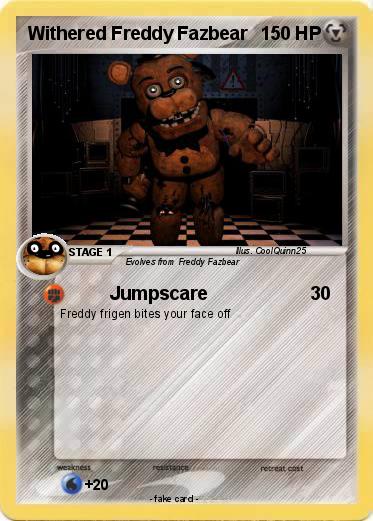 Pokemon Withered Freddy Fazbear
