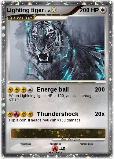 Pokemon Lighting tiger