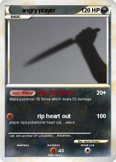 Pokemon angry player