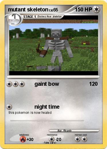 Pokemon mutant skeleton