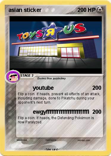 Pokemon asian sticker