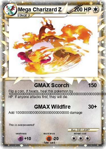 Pokemon Mega Charizard Z