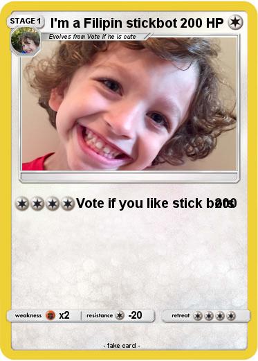 Pokemon I'm a Filipin stickbot