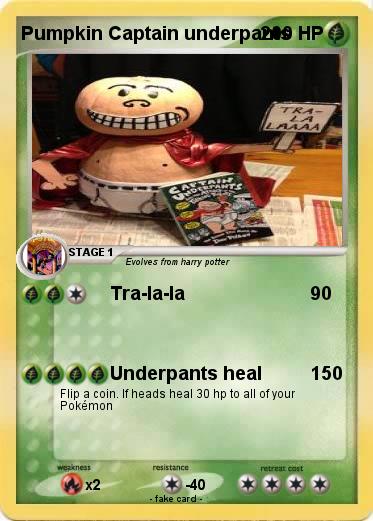 Pokemon Pumpkin Captain underpants