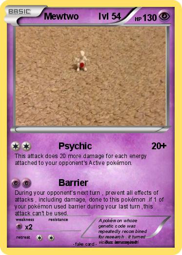 Pokemon Mewtwo        lvl 54