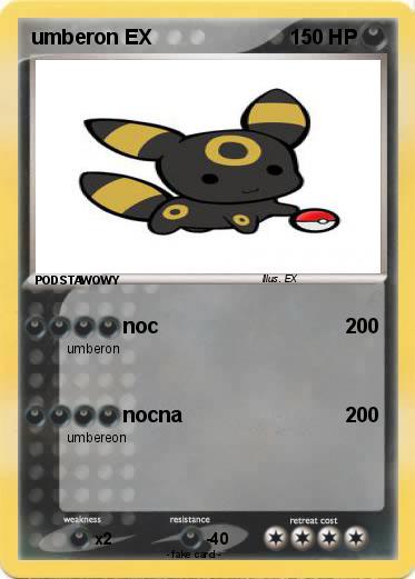 Pokemon umberon EX