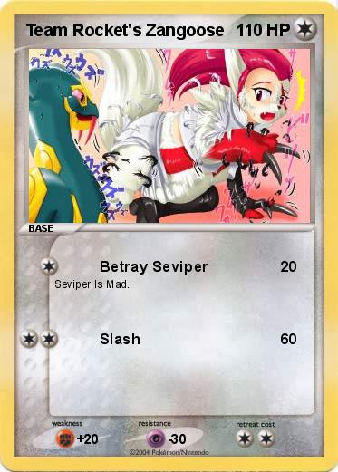 Pokemon Team Rocket's Zangoose