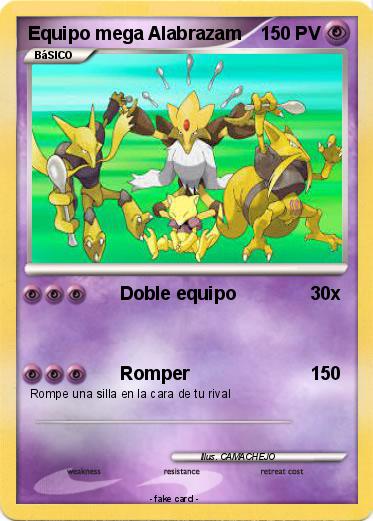 Pokemon Equipo mega Alabrazam