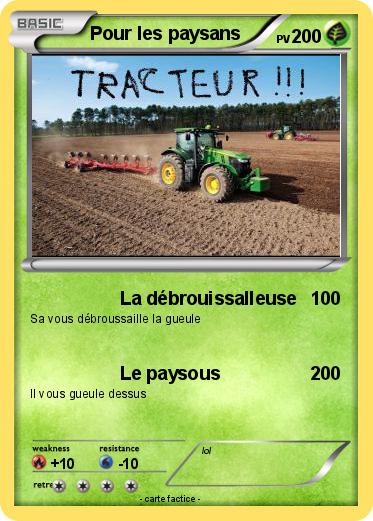 Pokemon Pour les paysans