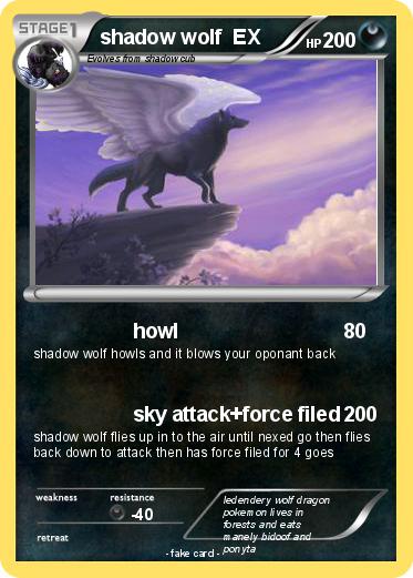Pokemon shadow wolf  EX