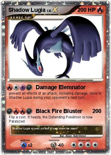 Pokemon Shadow Lugia
