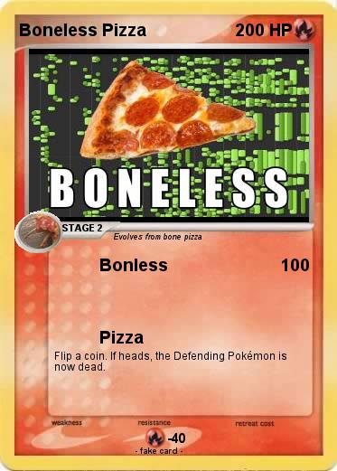 Pokemon Boneless Pizza