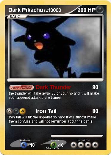 Pokemon Dark Pikachu