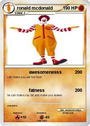 Pokemon ronald mcdonald