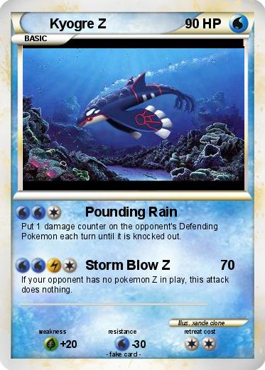 Pokemon Kyogre Z
