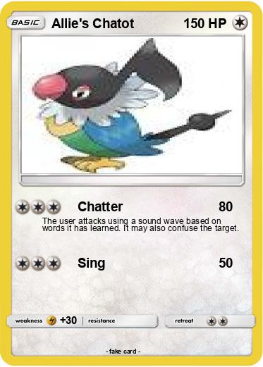 Pokemon Allie's Chatot
